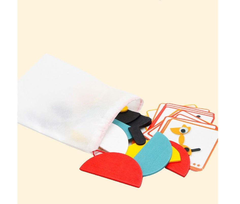 Tangram Jigsaw 3D Animals Puzzle