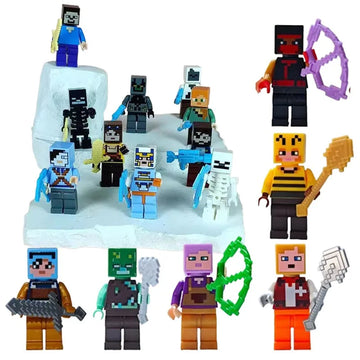 10Pcs Minecraft Assembled